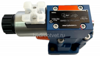 DBW10B2-5X/100XCW220-50N9K4 - Предохранительный клапан Ду10 с давлением настройки до 100 бар, управление - X - внешний с разгрузкой B = открыт с электроуправлением W220