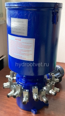 2DDRB-N10.5/30 - Станция смазки электрическая для многоточечных систем, рабочее давление до 315 бар, подача 10,5 мл/мин, мощность двигателя 0,18 кВт, объем бака 30 литров, число выходов: 2